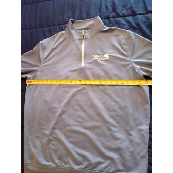 Peter Millar Crown Sport 1/4 Zip Pullover Sweater‎ Men’s Sz XL Blue 6G - Picture 2 of 5